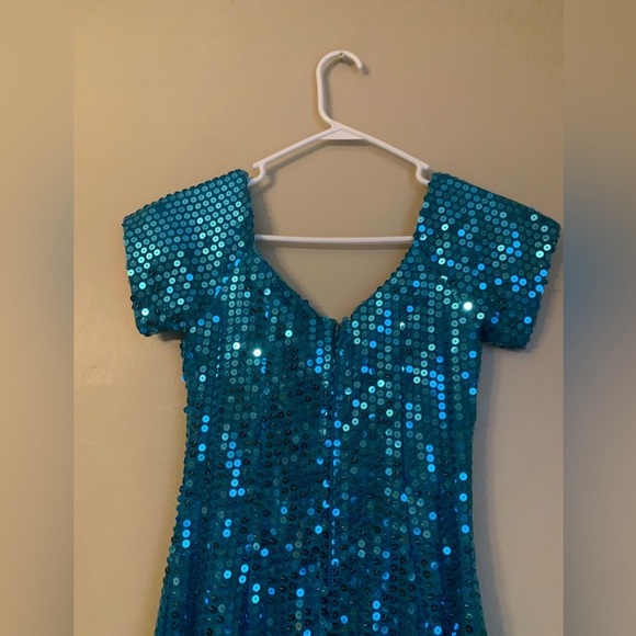 Night moves sequins lace dress vintage 90s party holiday christmas new years eve - Picture 6 of 9